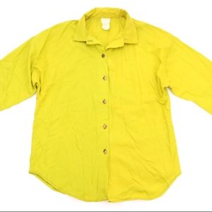 Super adorable hand made chartreuse top!